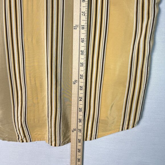 Linda Allard Ellen Tracy 100% Silk VTG 90s Long Sleeve Button Down Blouse Size 8 - Picture 5 of 6
